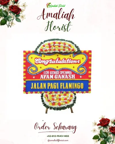 Bunga Papan Congratulation di Krukut